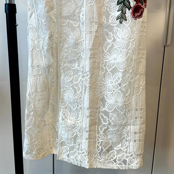 NWOT - Lulus Take a Vow  Ivory Lace Two-Piece Maxi - Size Small - Picture 12 of 16